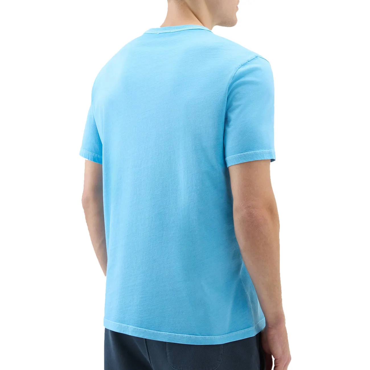 T-SHIRT LIGHT GARMENT DYED Uomo Alaskan Blue