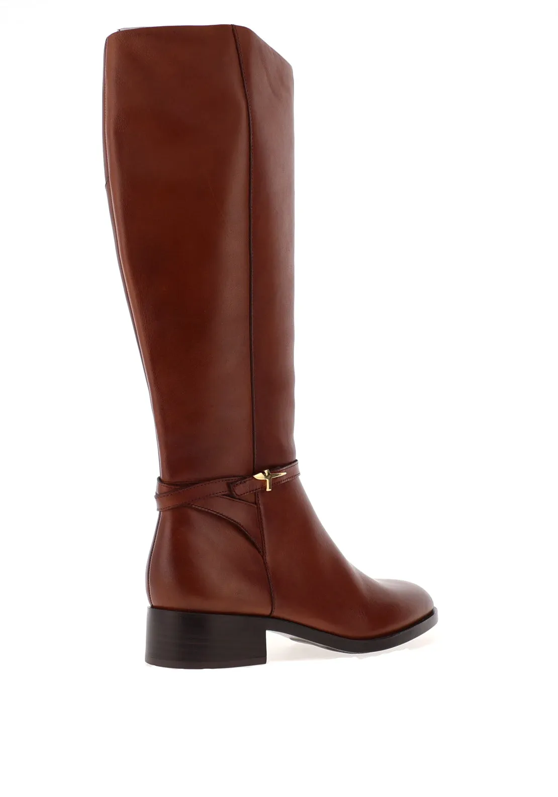 Tamaris Knee High Zipped Boots, Tan