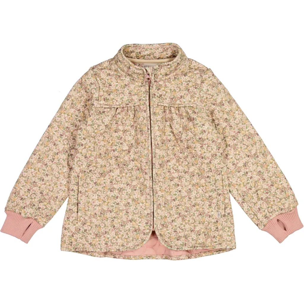 Thermo Jacket Thilde - eggshell flowers