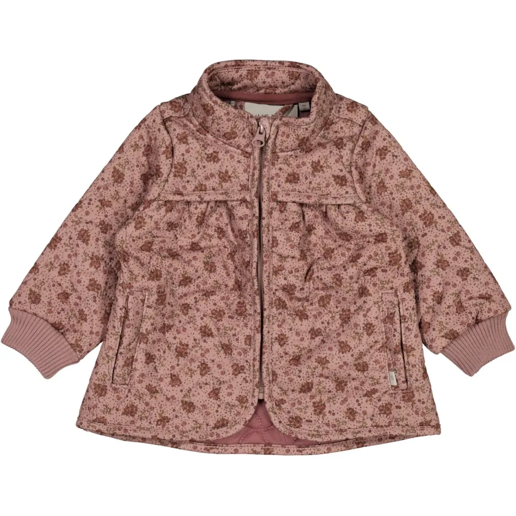 Thermo Jacket Thilde - wood rose flowers