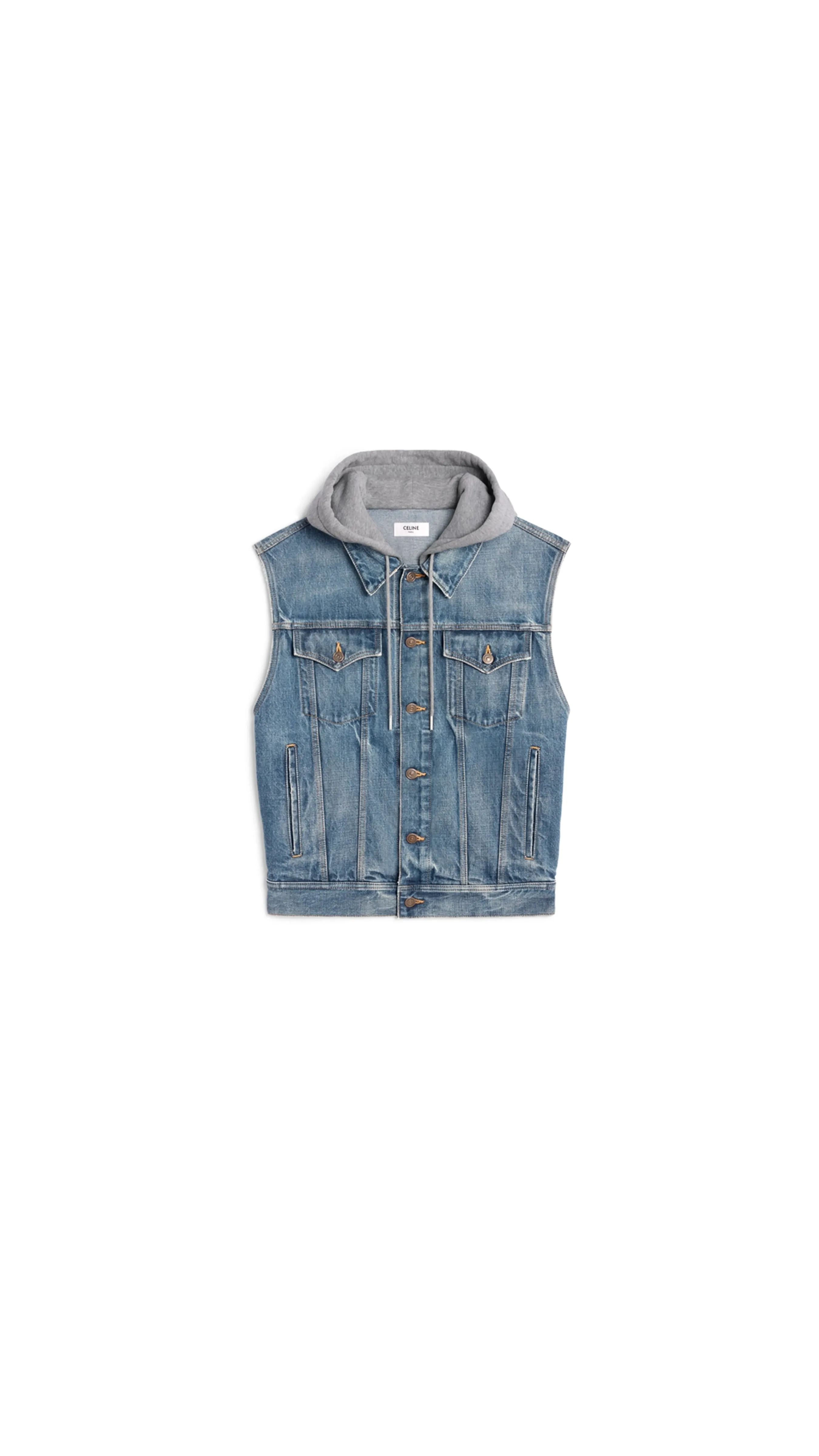 Trucker Jacket In Union Wash Denim - Blue