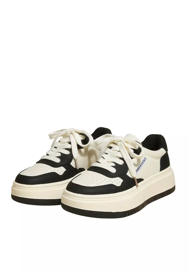 Twenty Eight Shoes VANSA Color Block Cow Leather Platform Sneakers VPW-TLG111