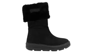 UNISA FOSSY Black Suede Ugg Style Fur Lined Boot