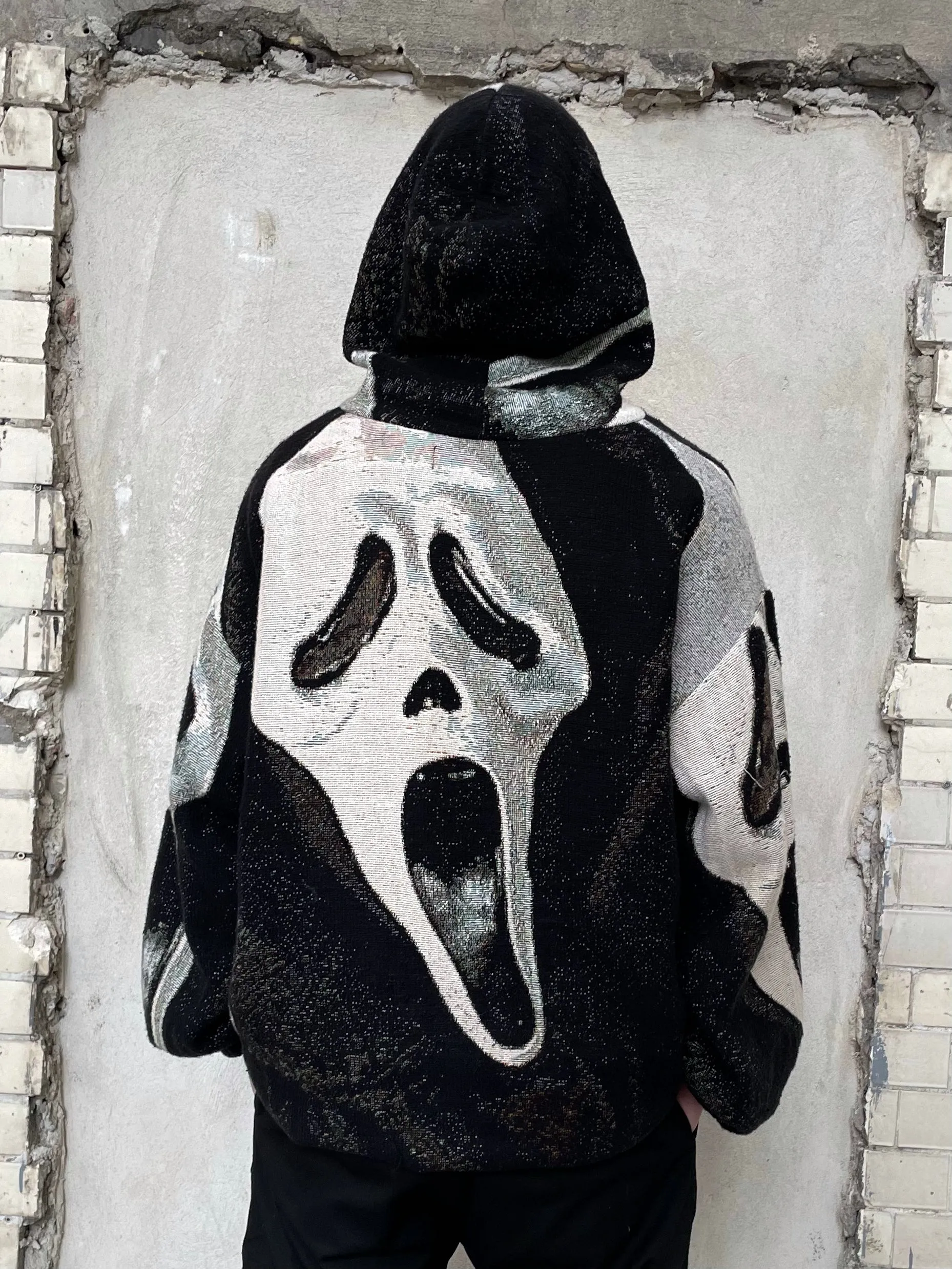 VA-AW21-158 SCREAM FULL TAPESTRY HOODIE