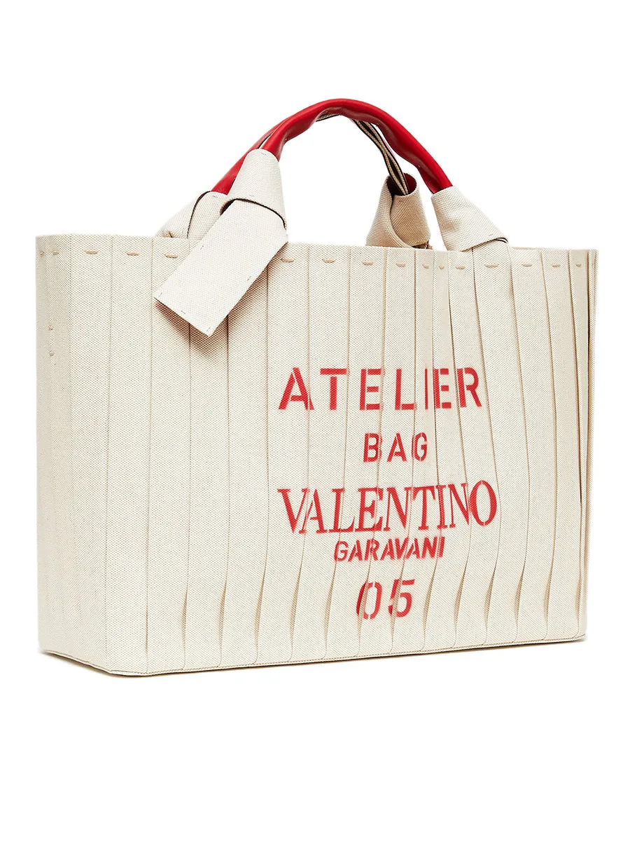 Valentino Garavani 05 Plissé Edition Atelier Tote Bag