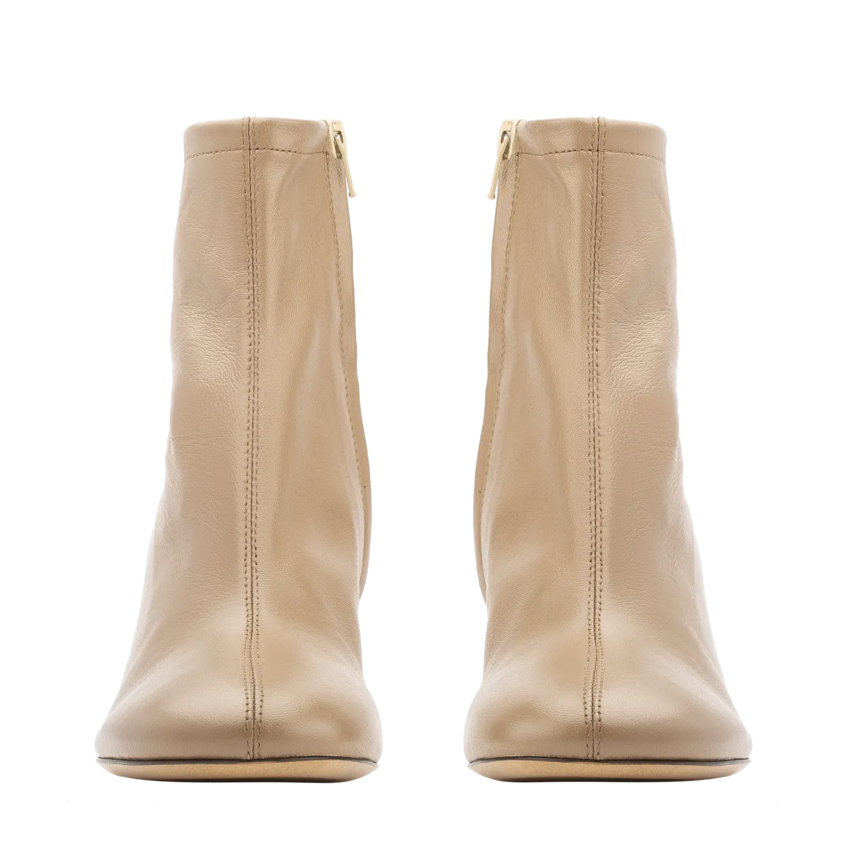 Vasi Leather Boots - Nude