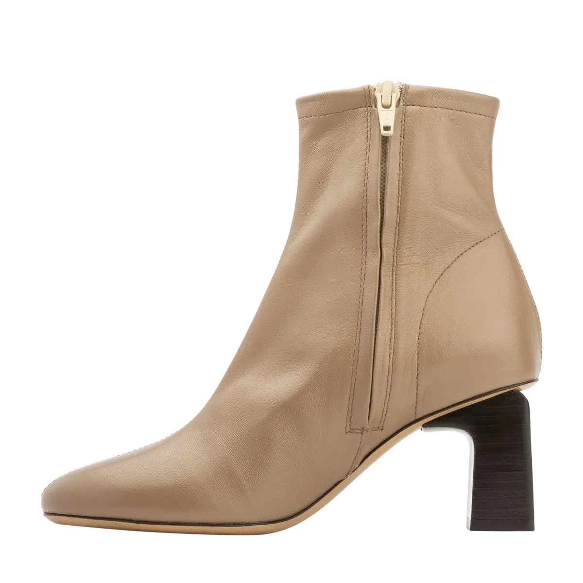 Vasi Leather Boots - Nude