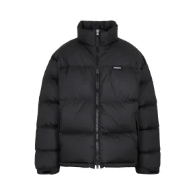 Vetements Logo Printed High-Neck Puffer Jacket