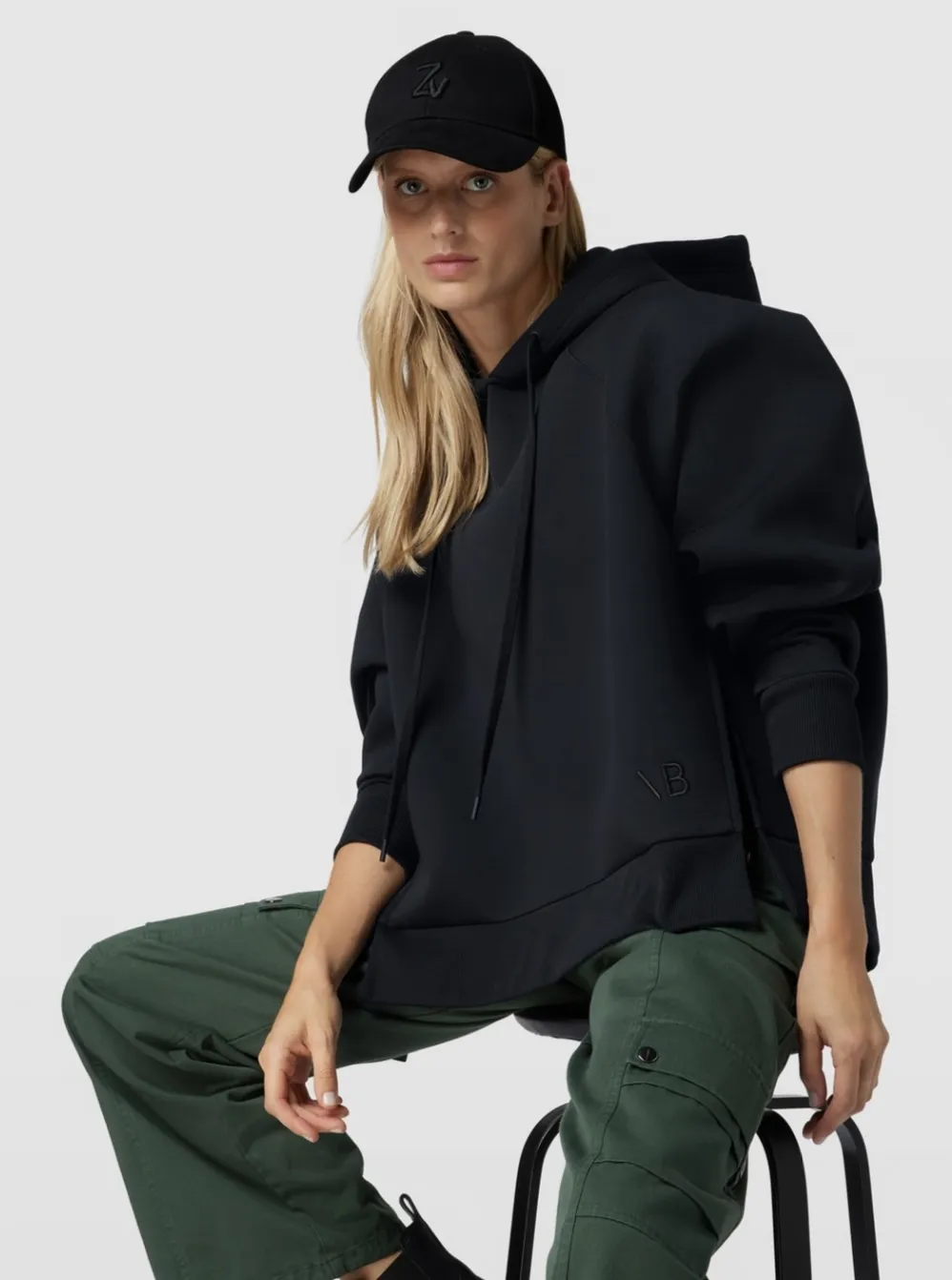 Victoria Beckham  |Long Sleeves Plain Cotton Hoodies & Sweatshirts