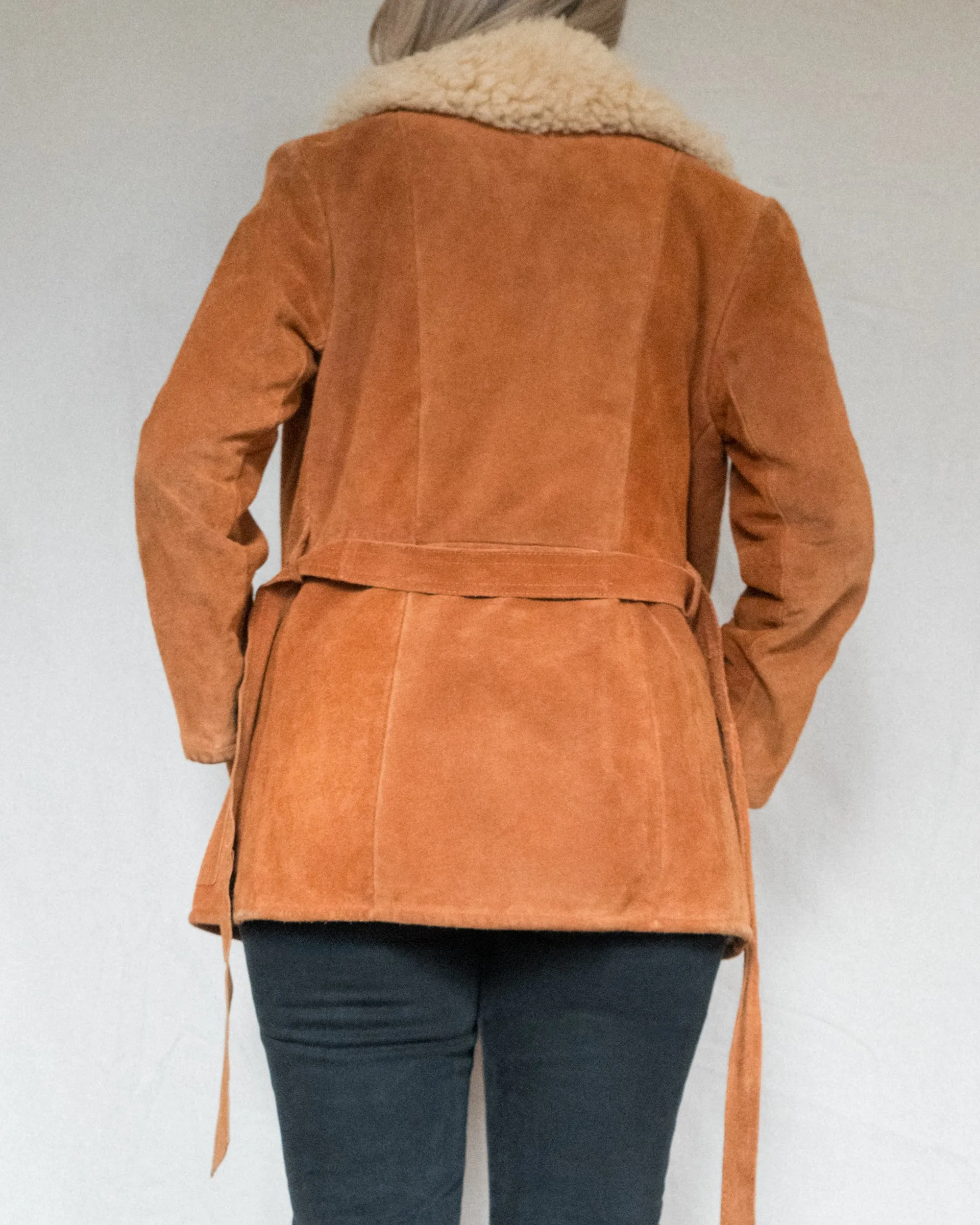 Vintage 70s Suede and Shearling Jacket (S)