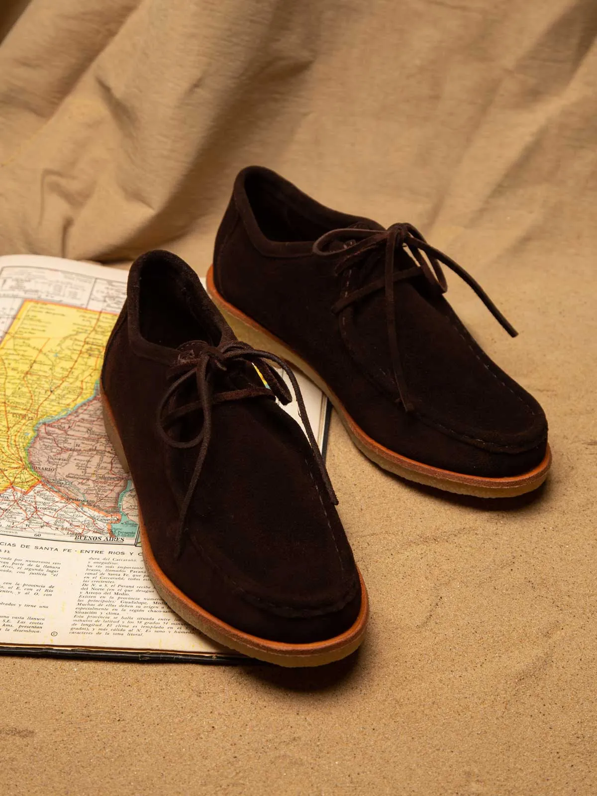 Wallabee Angeleno 1410 Dark Brown Suede