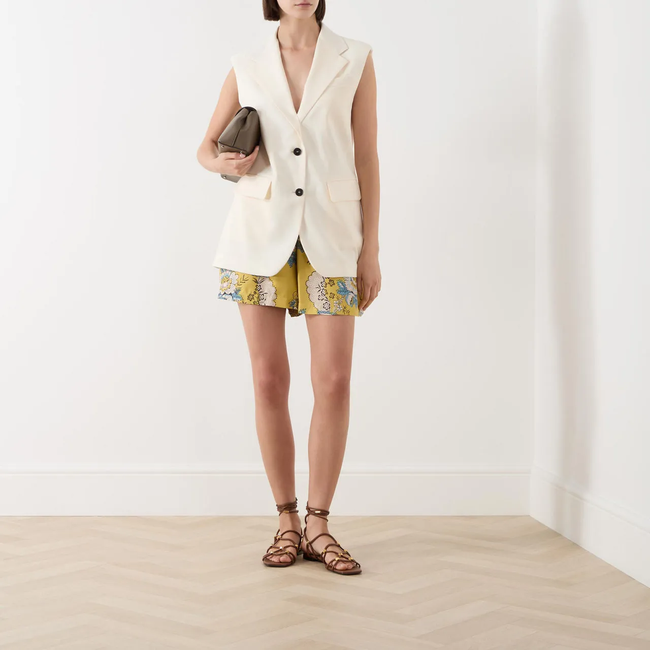 WEEKEND MAX MARA Donna Single-Breasted Suit Vest - Cream