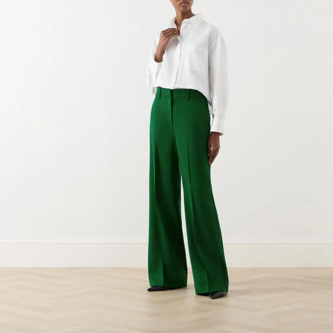 WEEKEND MAX MARA Visivo Straight Suit Trousers - Green