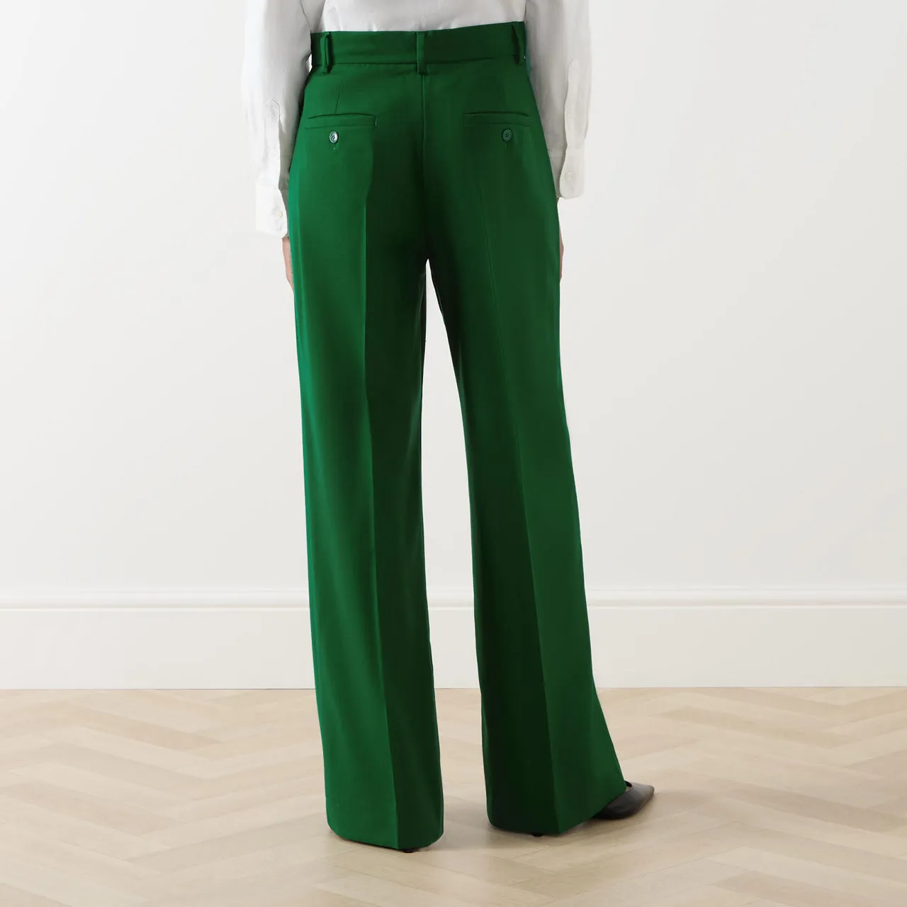 WEEKEND MAX MARA Visivo Straight Suit Trousers - Green