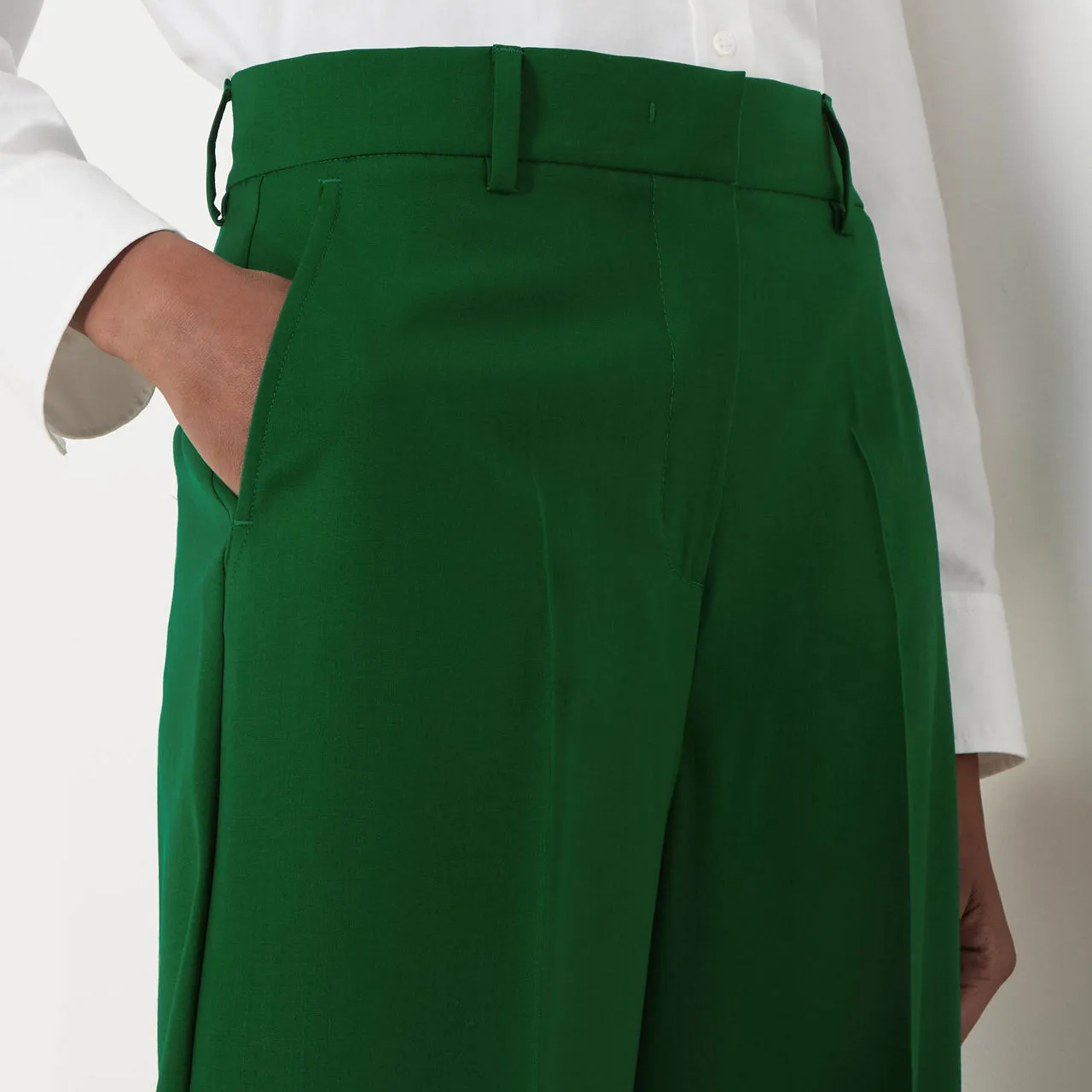 WEEKEND MAX MARA Visivo Straight Suit Trousers - Green