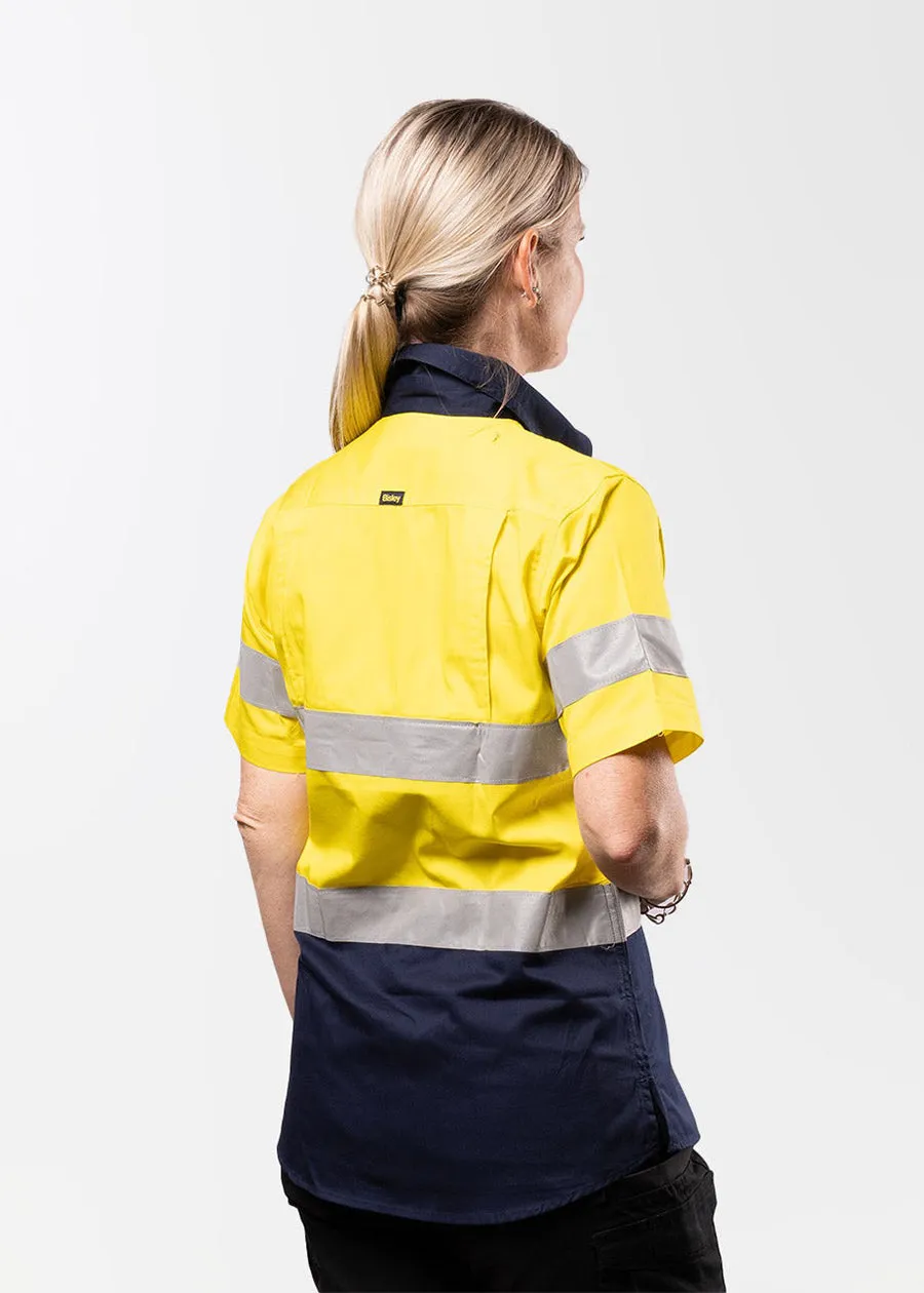 Women's lightweight short sleeve taped hi vis shirt