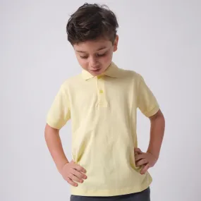 Yellow Short-Sleeved Polo Shirt