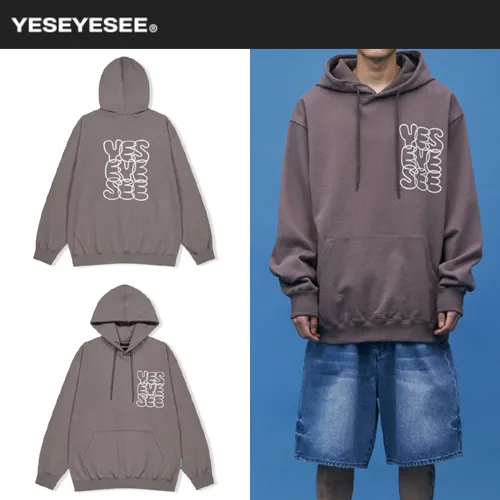 YESEYESEE  |Unisex Street Style Logo Hoodies