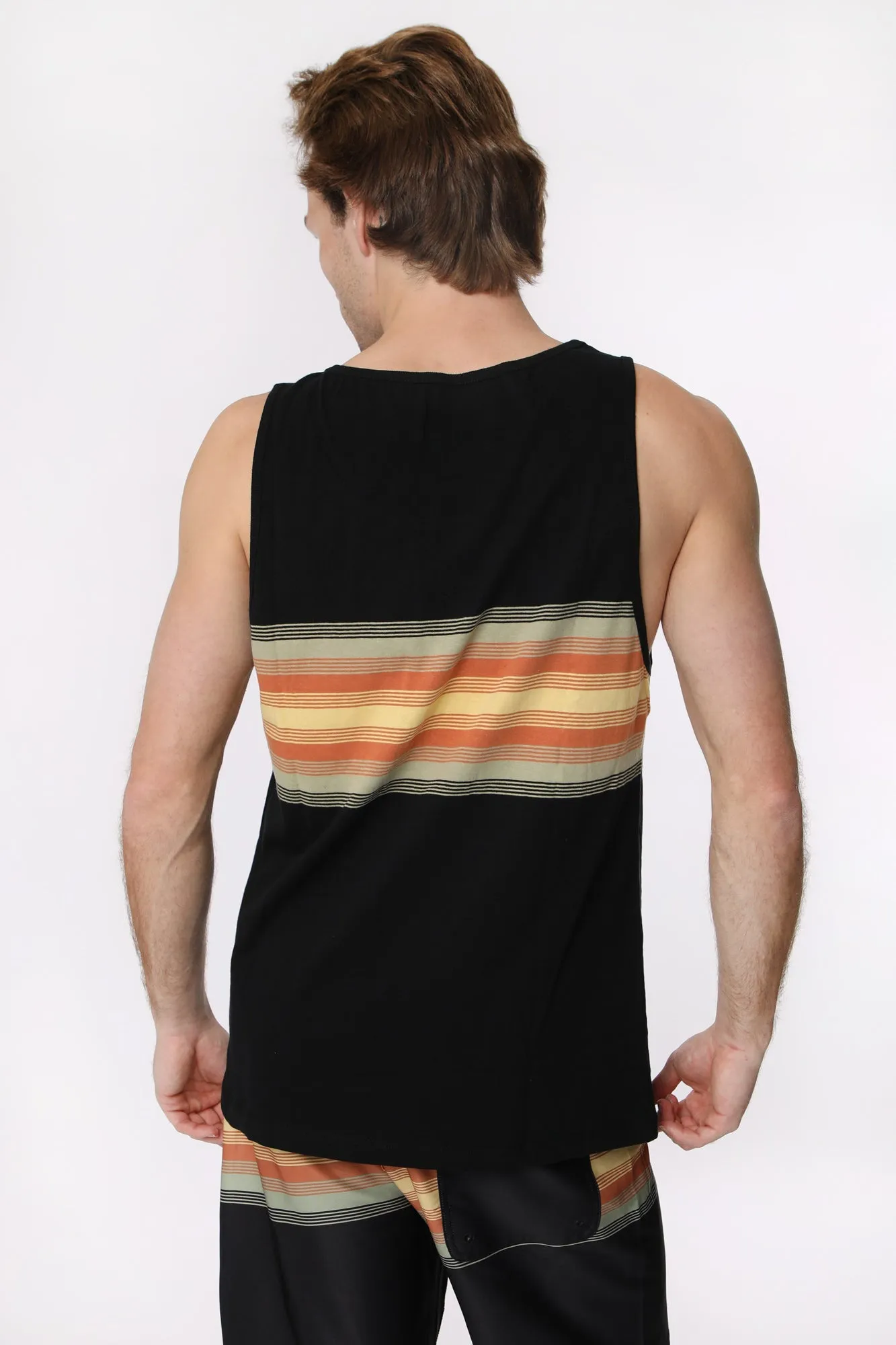 Zoo York Mens Striped Pocket Tank Top