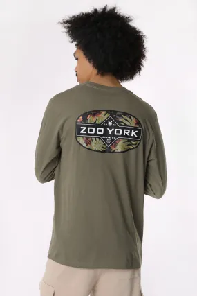 Zoo York Mens Tropical Logo Long Sleeve Top